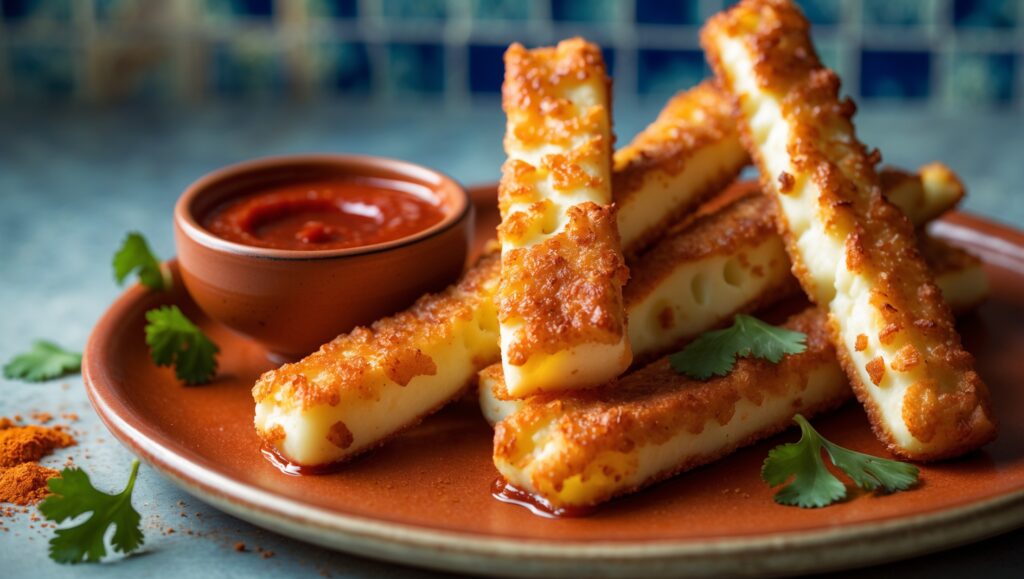 Crispy Cheese Sticks Recipe with Mozzarella & Peri Peri Flavour