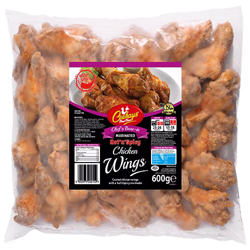 CK09DB2 600g (LB) Hot’n’Spicy Marinated Chicken Wings