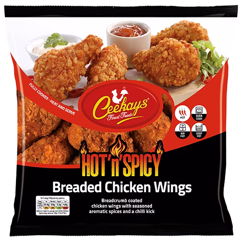 CK05F5 950g (PB) Hot’n’Spicy Breaded Chicken Wings