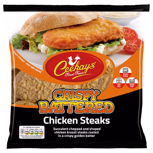 CK06C5/CK06C5H 1020g (PB) Crispy Battered Chicken Steaks