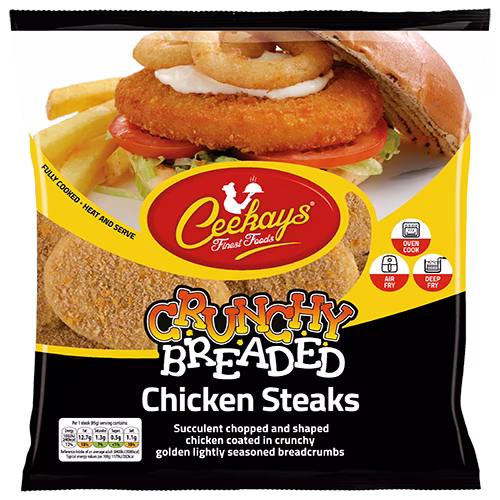 CK06J5H 960g (PB) Crunchy Breaded Chicken Steaks