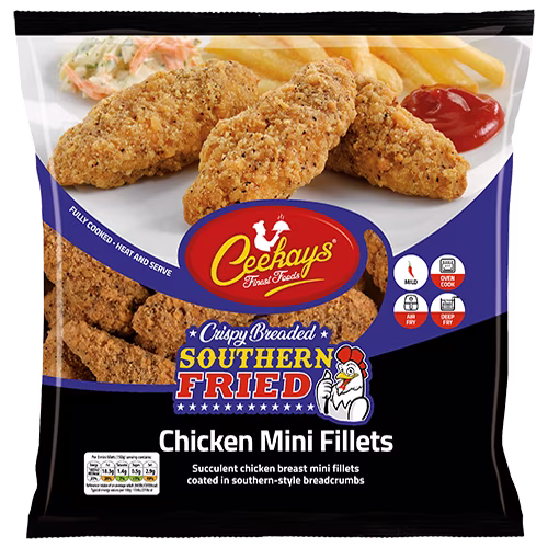 CK10A5 950g (PB) Southern Fried Breaded Chicken Mini Fillets