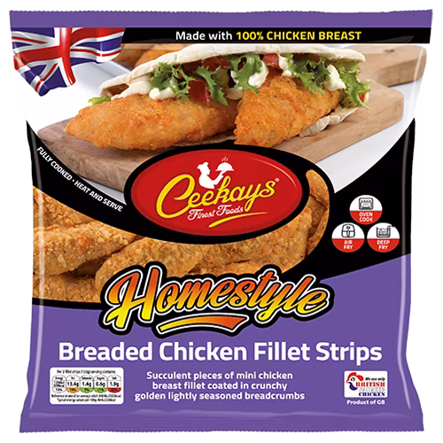 CK10BO5 500g (PB) Homestyle Breaded Chicken Fillet Strips
