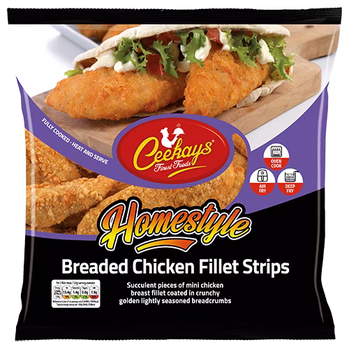 CK10N5 900g (PB) Homestyle Breaded Chicken Fillet Strips