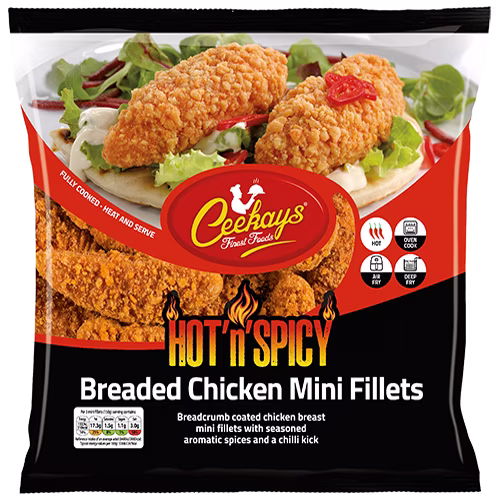 CK10BB5 900g (PB) Hot’n’Spicy Breaded Chicken Mini Fillets