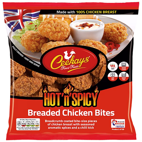 CK01AC5 500g (PB) Hot’n’Spicy Breaded Chicken Bites