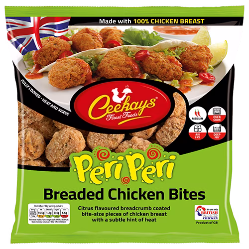 CK01AF5 500g (PB) Peri Peri Breaded Chicken Bites