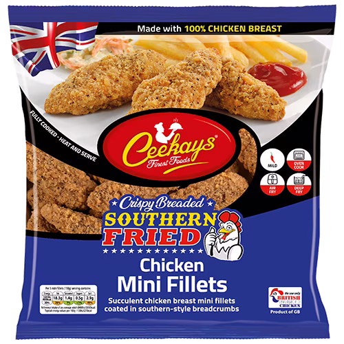 CK01AG5 500g (PB) Southern Fried Breaded Chicken Mini Fillets