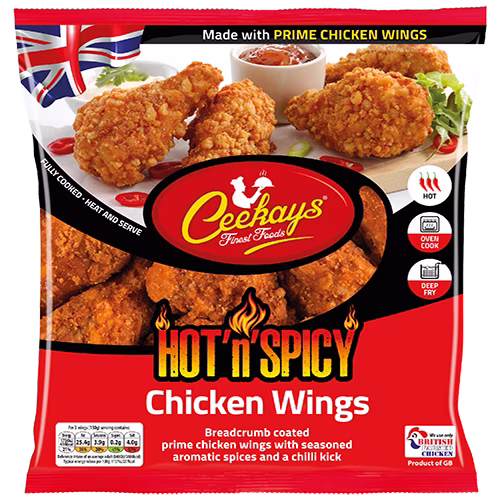CK01AN5 600g (PB) Hot’n’Spicy Breaded Chicken Wings