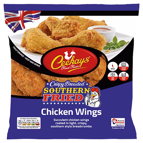 CK05BE5 600g (PB) Southern Fried Breaded Chicken Wings