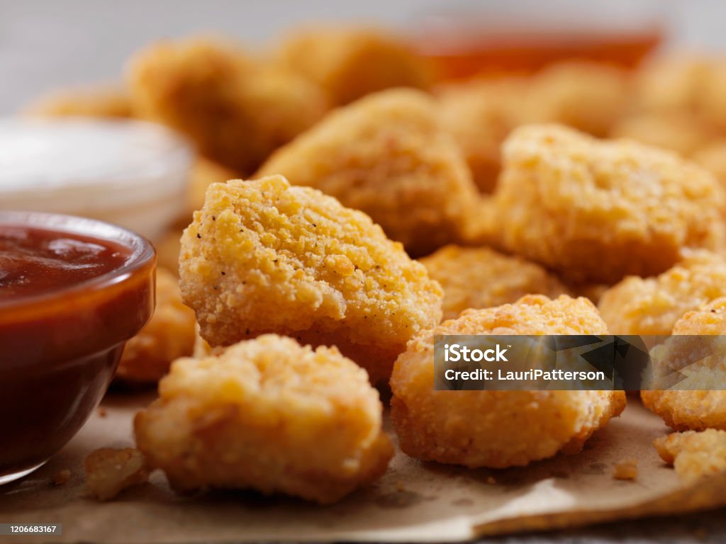 Pub Style, Popcorn Chicken With Dipping Sauce